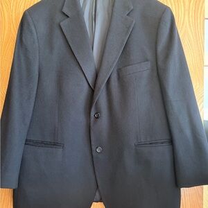 Pavone pure cashmere Classic sport Black Men's Blazer size 46 Short